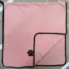 Extra-large soft and comfortable pet towel, cat and dog bathing and beauty bath towel, 50*100cm embroidered dog paw towel Application Scenario